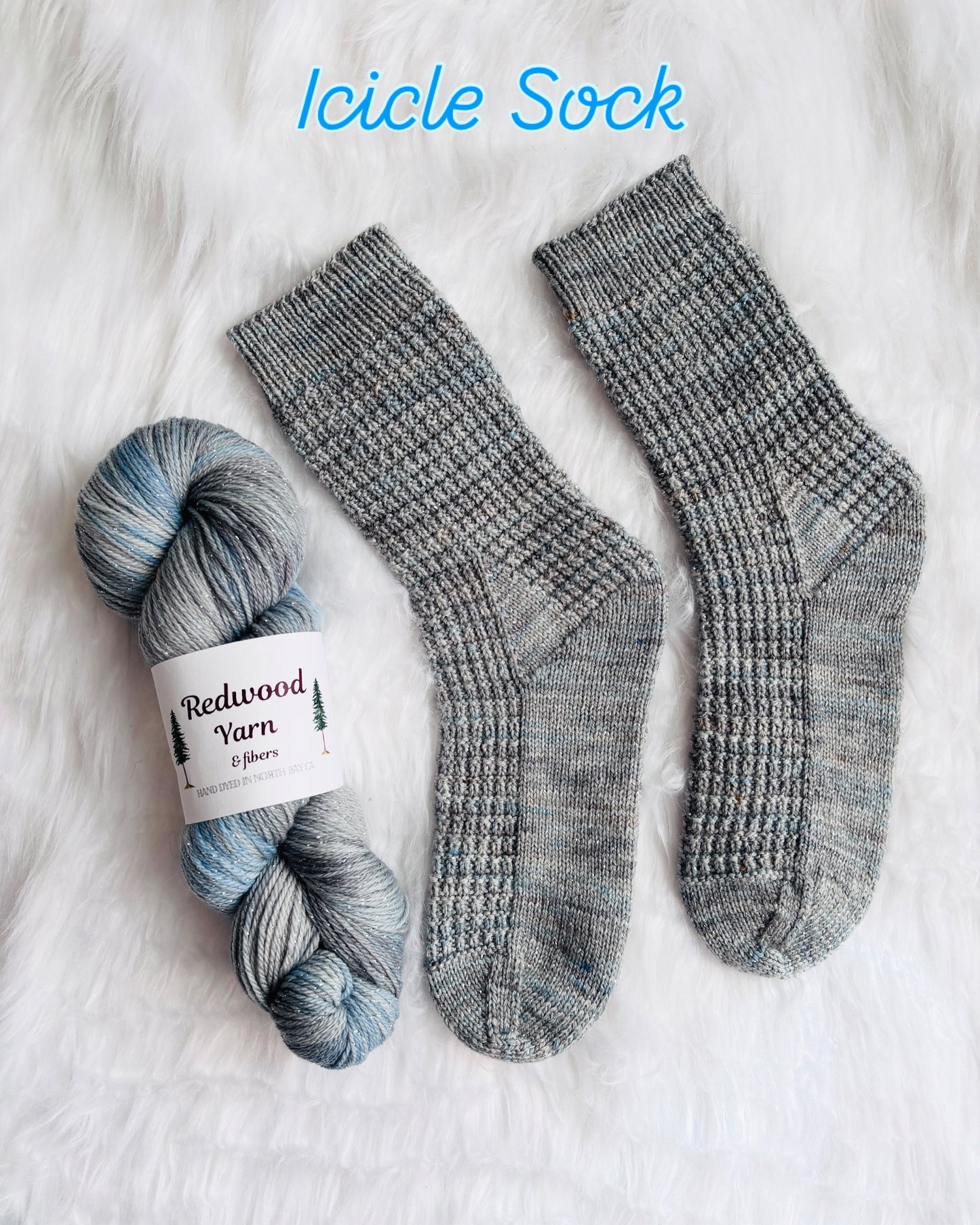 Icicle- Stardust Sock
