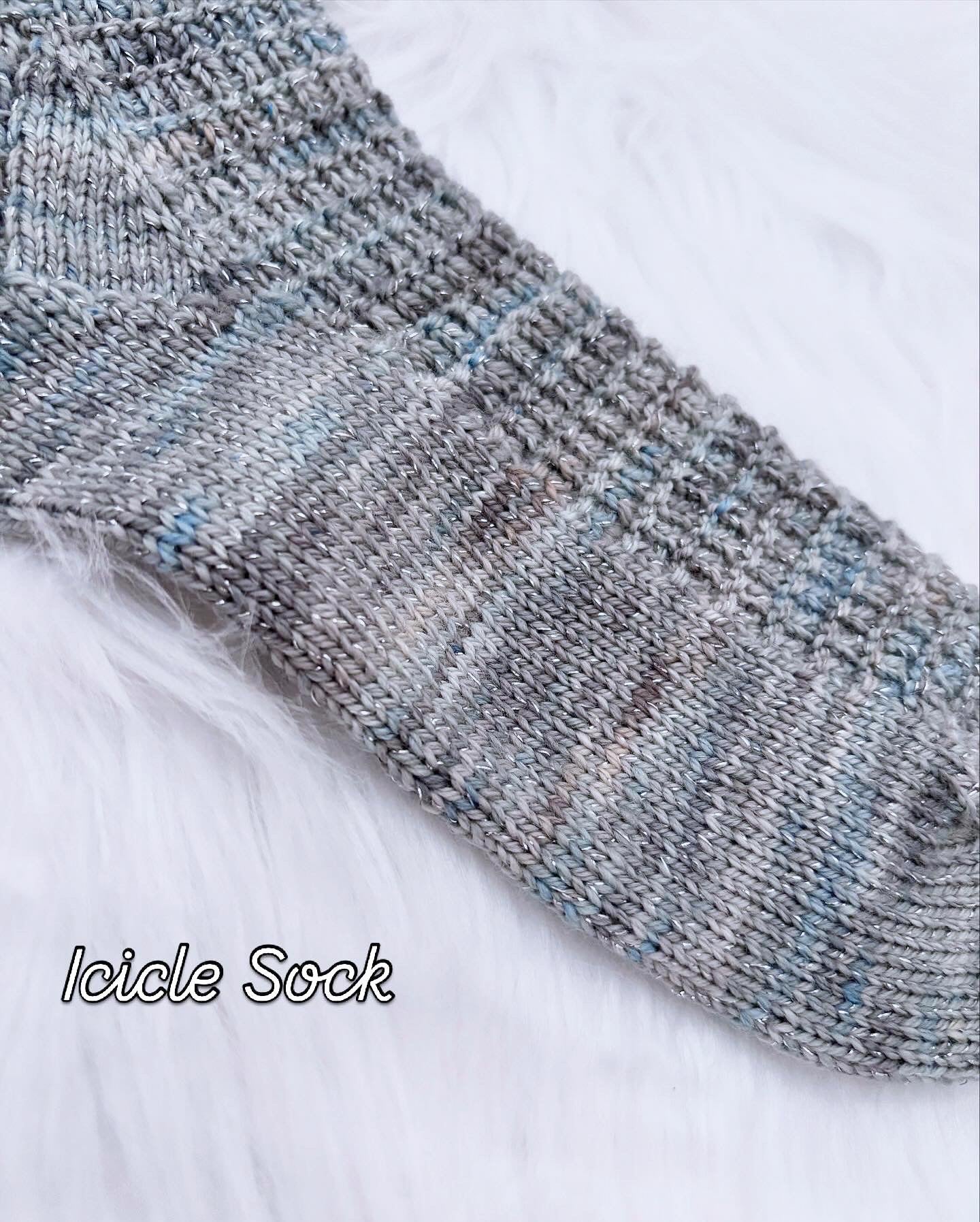 Icicle- Stardust Sock
