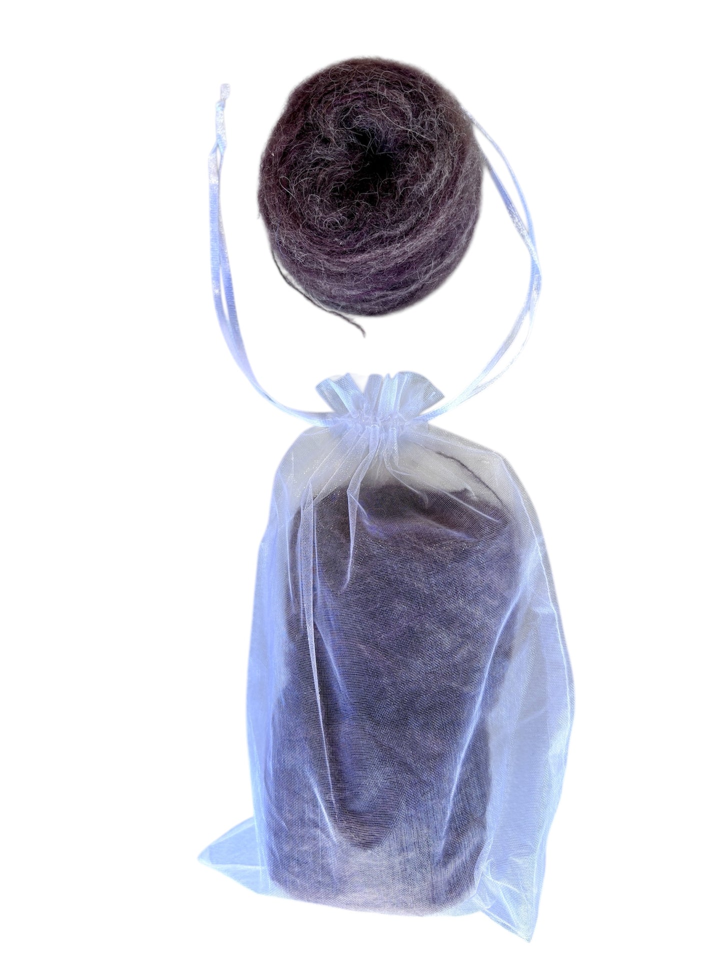 Sophie scarf kit: Cloud- Dark Chocolate